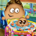 Pou Baby Wash Game